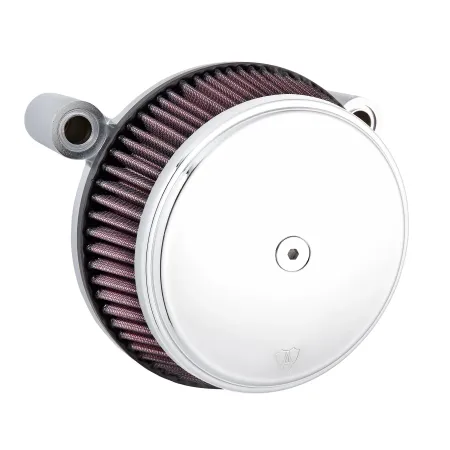 Arlen Ness Smooth Stage 1 Big Sucker Air Cleaner Kit In Chrome Finish With Pre-Oiled Filter For Harley Davidson 1999-2017 Twin Cam (Exc. E-Throttle & 99-01 FLT) (18-321)