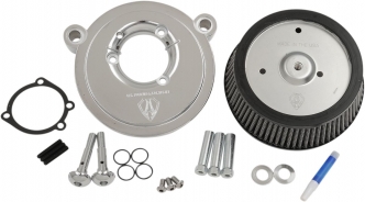 Arlen Ness Big Sucker Stage 1 Air Cleaner Kit With Chrome Backing Plate & Synthetic Filter For Harley Davidson 1999-2017 Dyna, Softail & Touring Models (Excl. E-Throttle) (50-515)