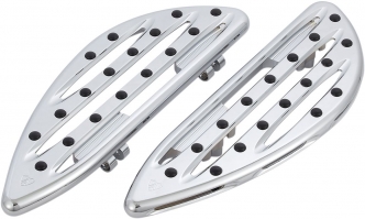 Arlen Ness Floorboards Driver Deep Cut In Chrome Finish For 1986-2017 FL Softail, 2012-2016 Dyna FXD Switchback, 1983-2021 Touring, Trikes (06-838)