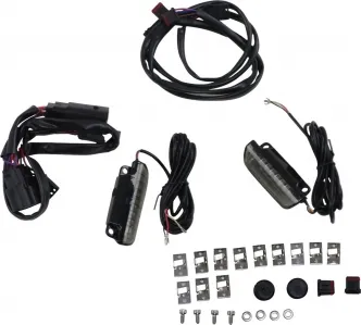 Custom Dynamics Saddlebag Rail L.E.D. Light Bars With Smoke Lens For Harley Davidson 2010-2013 Street Glide CVO & Road Glide Custom CVO Motorcycles (CD-LR-11-S)