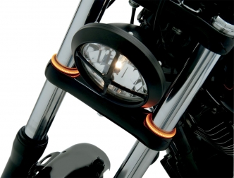 Custom Dynamics Truwrap Turn Signals With Amber/Amber L.E.D. For 41MM Forks (TW41AA)
