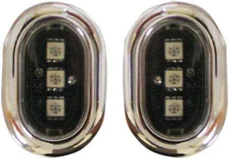 Custom Dynamics Plugz Antenna Grommet L.E.D. In Chrome With Smoke Lens For Harley Davidson 2006-2020 Touring Motorcycles (GEN-PLUGZ-S)