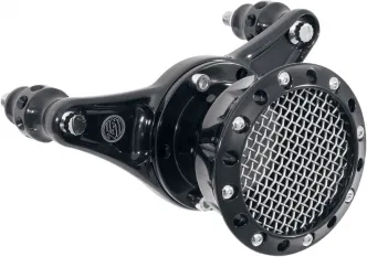 Roland Sands Design Velocity Stack Nostalgia in Black Finish For 1991-2020 XL (Excluding XR1200) Models (0204-2005-B)