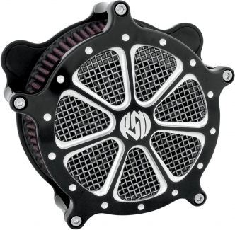 Roland Sands Design Venturi Speed 7 Air Cleaner Kit in Contrast Cut Finish For 2016-2017 Softail, 2017 FXDLS, 2008-2016 Touring, Trike (E-Throttle) Models (0206-2004-BM)