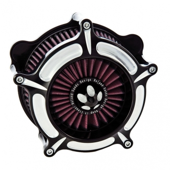 Roland Sands Design Turbine Air Cleaner Kit in Contrast Cut Finish For 2018-2023 Softail & 2017-2023 Touring Models (0206-2144-BM)