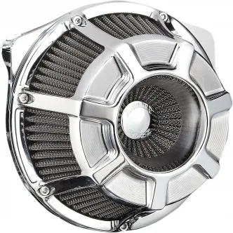 Arlen Ness Beveled Inverted Air Cleaner Kit In Chrome Finish For Harley Davidson 2018-2023 Softail & 2017-2023 Touring Models (18-918)