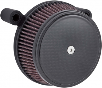 Arlen Ness Stage 1 Big Sucker Air Cleaner Kit In Carbon Fiber With Pre-Oiled Filter For Harley Davidson 1988-2020 Sportster Softail (18-744)