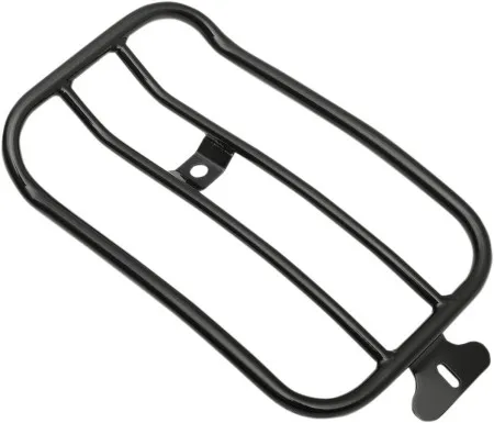 Motherwell 7 Inch Solo Luggage Rack in Gloss Black Finish For 2010-2012 FLSTSE, 2009-2011 FLSTSB, 2007-2017 FLSTF/B (MWL-180-GB)