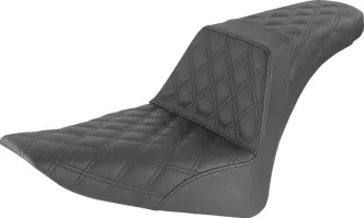 Saddlemen Step-Up Lattice Stitch Seat For Harley Davidson 2011-2017 FXS, FLS & FLSS Models (812-26-175)