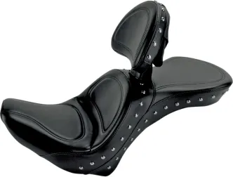 Saddlemen Explorer Special Seat With Driver Backrest For Harley Davidson 2006-2017 FLSTC Heritage Softail Models (800-23-040)