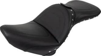 Saddlemen Explorer Special Seat With Driver Backrest For Harley Davidson 1984-1999 FXST/FLST Softail Models (8802J)