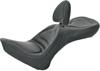 Saddlemen Explorer Ultimate Comfort Seat With Driver Backrest For Harley Davidson 2000-2006 FXST Softail, FLSTF Fat Boy & FLST/C Heritage Models (8152JS)