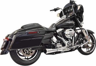 Bassani Road Rage 2 Into 1 Short Exhaust System In Chrome For Harley Davidson 1995-2016 Touring Models (1F52R)