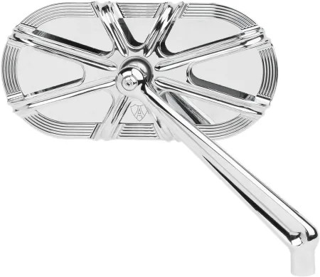 Arlen Ness 10-Gauge Caged Right Mirror in Chrome Finish (13-163)