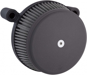 Arlen Ness Beveled Stage 1 Big Sucker Air Cleaner Kit In Black With Synthetic Air Filter For Harley Davidson 2008-2016 Touring & 2016-2017 Softail Models (50-335)