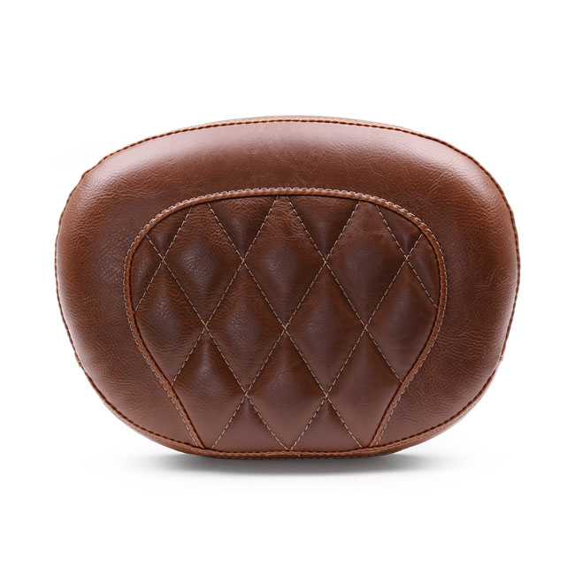 Mustang Vinyl Diamond Stitch Sissy Bar Pad in Brown For 20112013 Softail Blackline, 201220217