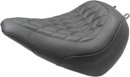 Mustang Wide Tripper Diamond Stitch Solo Seat in Black For 2018-2025 Softail Breakout Models (83062)