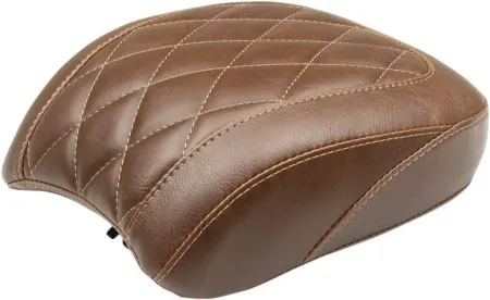 Mustang Wide Tripper Diamond Passenger Seat in Brown For 2018-2020 Low Rider & Sport Glide Models (83042)