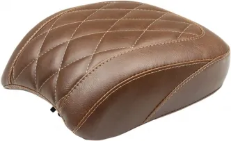 Mustang Wide Tripper Diamond Passenger Seat in Brown For 2018-2020 Low Rider & Sport Glide Models (83042)