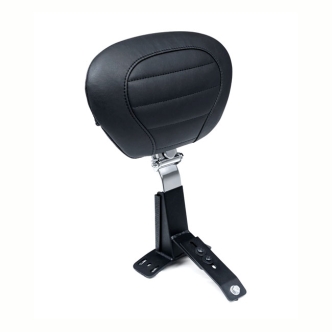 Mustang Vinyl Deluxe Super Touring Rider Backrest Kit in Black Finish For P/N: 76738 Or 76739 Deluxe Super Touring Seat Stitch Pattern (79659)