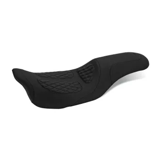 Mustang Fastback 2-Up Perewitz Seat in Black For 2008-2023 Touring Models (76981)
