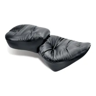 Mustang Regal Wide Touring 2-Up Seat in Black For 1984-1999 Softail Models (75502)