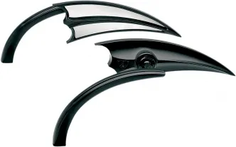 Arlen Ness Scoop Left Side Mirror in Black Finish (13-028)