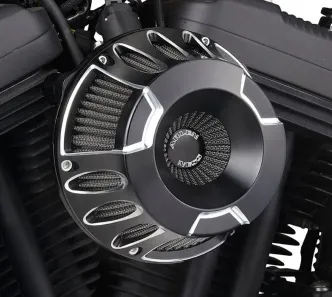 Arlen Ness Deep Cut Inverted Air Cleaner Kit In Black Finish For Harley Davidson 1991-2022 Sportster Models (18-931)