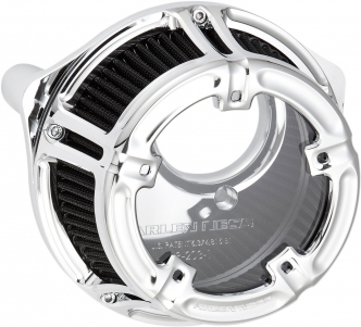 Arlen Ness Method Clear Series Air Cleaner In Chrome Finish For Harley Davidson 2018-2023 Softail & 2017-2023 Touring Models (18-970)