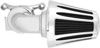 Arlen Ness Deep Cut Monster Sucker Air Cleaner In Chrome Finish For Harley Davidson 1999-2017 Twin Cam (Exc. E-Throttle & 99-01 FLT) (81-024)