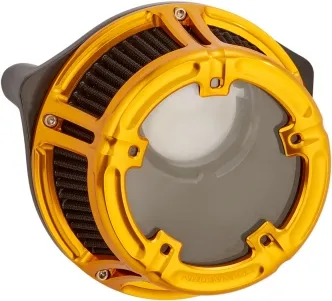 Arlen Ness Method Air Cleaner Kit in Gold Finish For 2016-2017 Softail, 2017 FXDLS Dyna, 2008-2016 Touring, Trike (E-Throttle) Models (18-176)