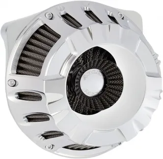 Arlen Ness Deep Cut Inverted Air Cleaner Kit In Chrome Finish For Harley Davidson 1999-2017 Twin Cam (Exc. E-Throttle & 99-01 FLT) (18-928)