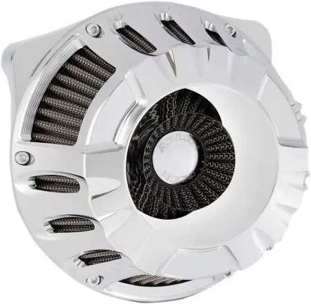 Arlen Ness Deep Cut Inverted Air Cleaner Kit In Chrome Finish For Harley Davidson 2018-2023 Softail & 2017-2023 Touring Models (18-916)