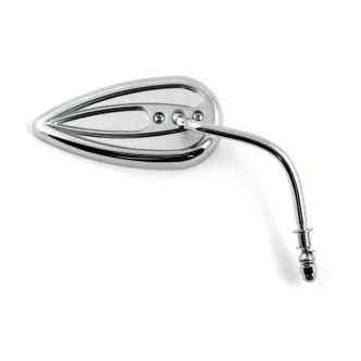 Arlen Ness Die-Cast Teardrop Right Side Mirror in Chrome Finish (13-036)