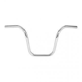 Biltwell Ape Hanger 1 Inch Smooth Handlebars In Chrome Finish For Universal Fitment (Excluding Harley Davidson With Stock Hand Controls) (6004-1052) 
