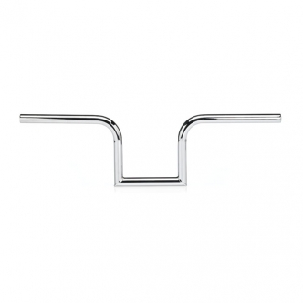 Biltwell Frisco 1 Inch Slotted Handlebars in Chrome Finish For For Universal Fitment (Excluding Harley Davidson With Stock Hand Controls) (6003-1052)