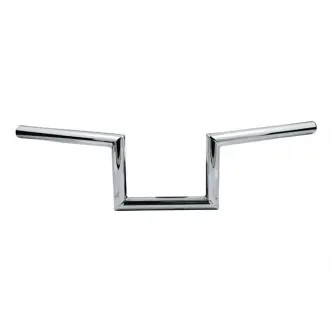 Biltwell Zed 1 Inch Smooth Handlebars In Chrome Finish For Universal Fitment (Excluding Harley Davidson With Stock Hand Controls) (6010-1052)