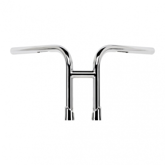 Biltwell Re-Bar 1 Inch Slotted Handlebars In Chrome Finish For 1982-2021 Harley Davidson Models (Excl. 08-21 E-Throttle) (6201-1056)