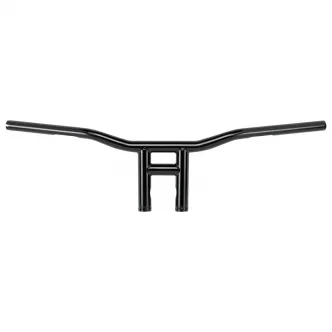 Biltwell Tyson XL 8 Inch O/S TBW Handlebars In Black Finish For Harley Davidson 2008-2023 Touring, 2016-2023 Softail & 2016-2017 Dyna Low Rider S (6238-2015)