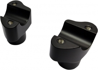 Drag Specialties 1.5 Inch Tall Buffalo Risers In Flat Black For 1 Inch Handlebars (0602-0809)