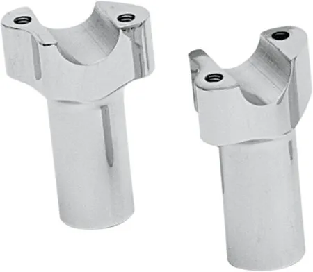 Drag Specialties 3 Inch Tall Buffalo Risers In Chrome For 1 Inch Handlebars (1803-1511)