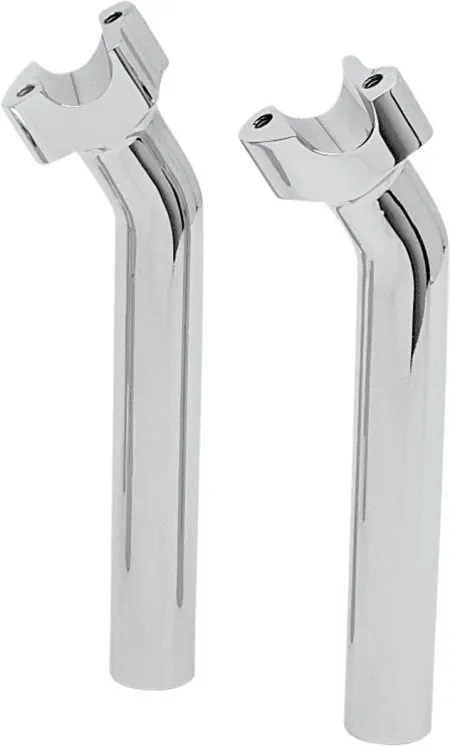 Drag Specialties 9 Inch Tall Buffalo Risers With 1 Inch Pullback In Chrome For 1 Inch Handlebars (1803-1513)