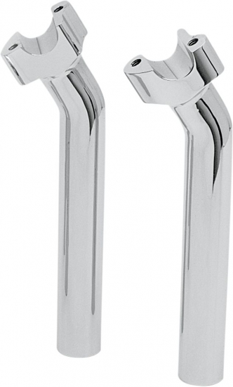 Drag Specialties 9 Inch Tall Buffalo Risers With 1 Inch Pullback In Chrome For 1 Inch Handlebars (1803-1513)