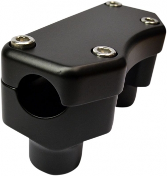 Drag Specialties 1.5 Inch Tall Risers With Top Clamp In Flat Black For 1 Inch Handlebars (0602-0811)