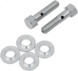 Drag Specialties 3/8-16 X 1.5 Breather Bolt Kit For Harley Davidson Twin Cam Models (120230)