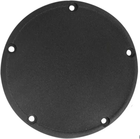 Drag Specialties 5 Hole Derby Cover in Wrinkle Black Finish For 1999-2017 Dyna, 1999-2018 Softail (Excl. 2018 FLSB), 1999-2015 Touring & Trike Models (Excl. 2015 FLHTCUL, FLHTKL) (33-0054WB)
