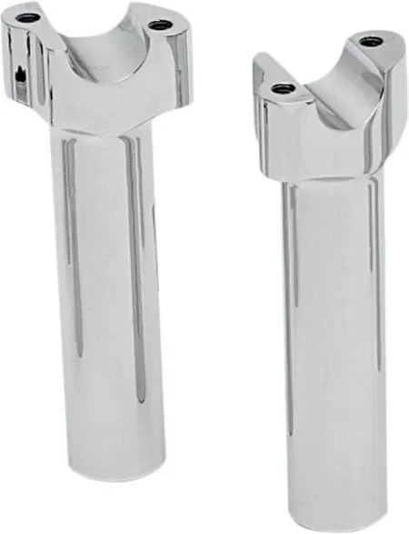 Drag Specialties 6 Inch Tall Buffalo Risers In Chrome For 1 Inch Handlebars (1803-1512)