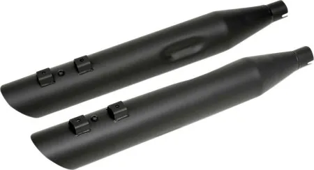 Drag Specialties 3.5 Inch Slashdown Slip-On Mufflers In Black For Harley Davidson 1995-2016 Touring Models (H00962)