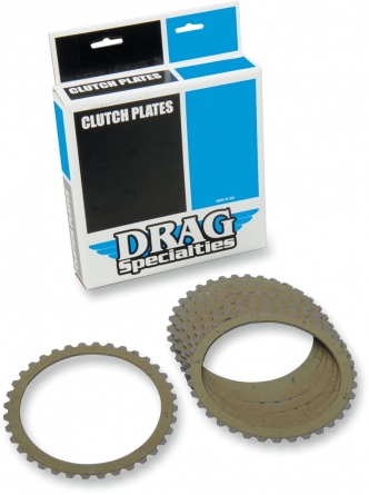Drag Specialties Aramid Clutch Friction Plate Set For 1990-1997 HD Big Twin, Sportster And Buell Models (11310420)