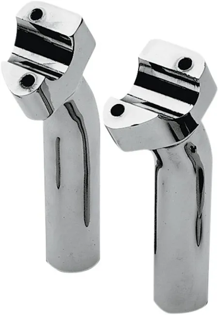 Drag Specialties 5.5 Inch Taill Buffalo Risers With 1 Inch Pullback In Chrome For 1 Inch Handlebars (DS-290112)